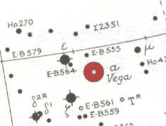 Star Map Location for Vega